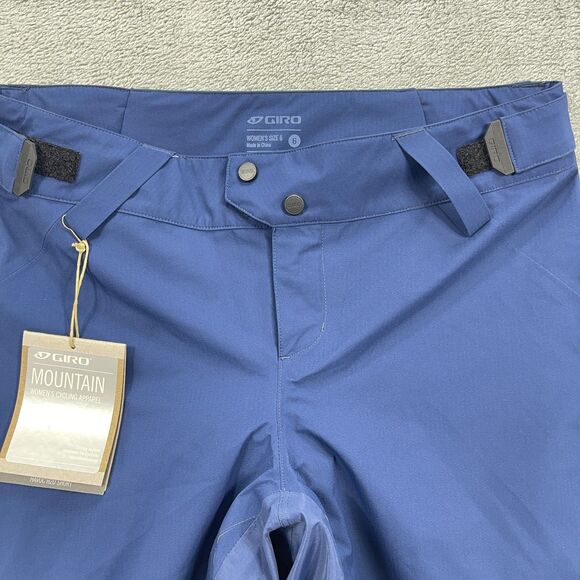 Giro Mountain Cycling Havoc H2O Shorts Womens 6 Midnight Blue Logo Nylon Racing - Picture 2 of 16